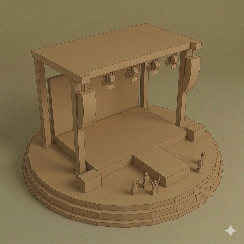 Low Poly Concert Stage
