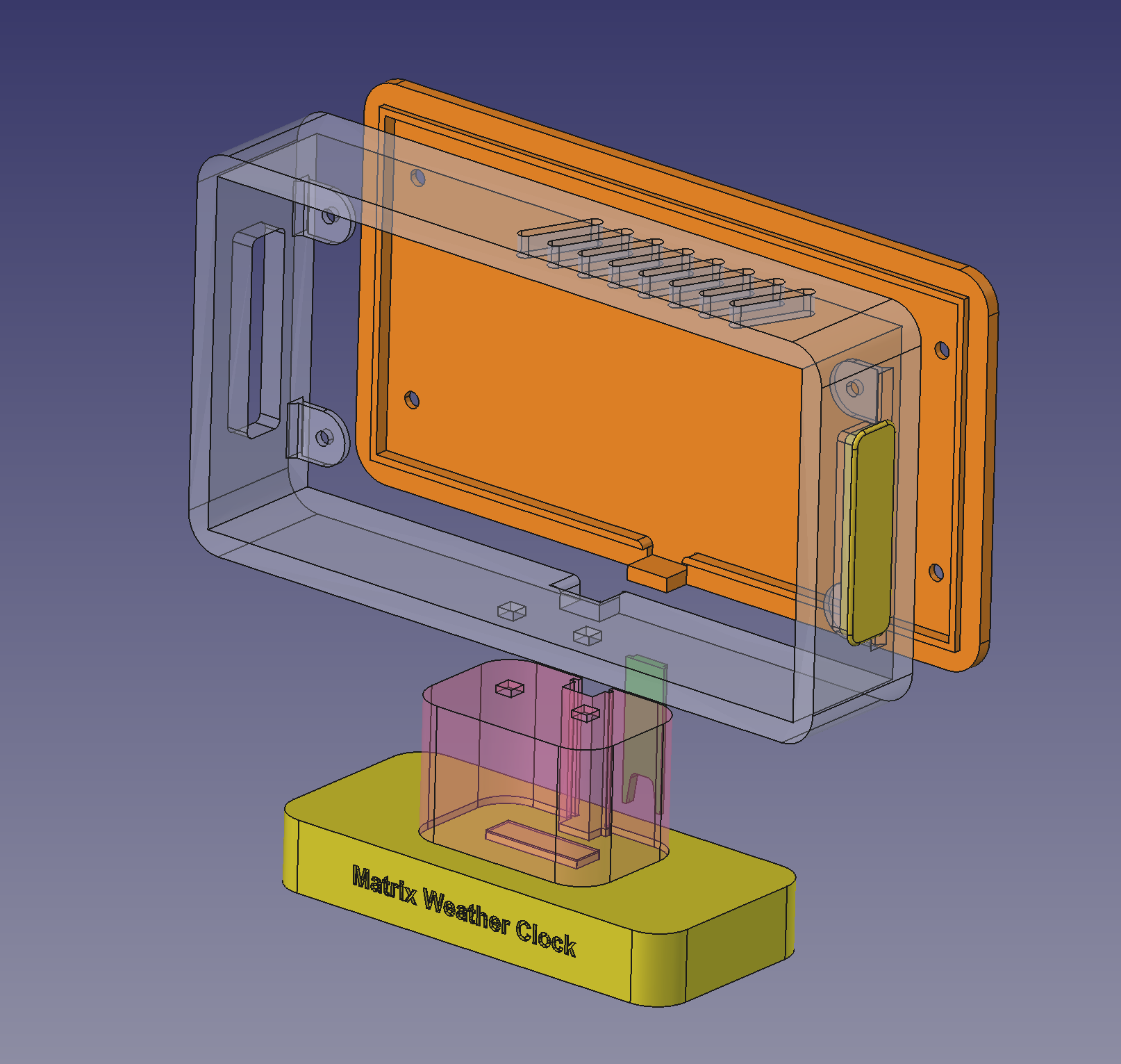 Waveshare RGB Led Matrix (64x32) Enclosure