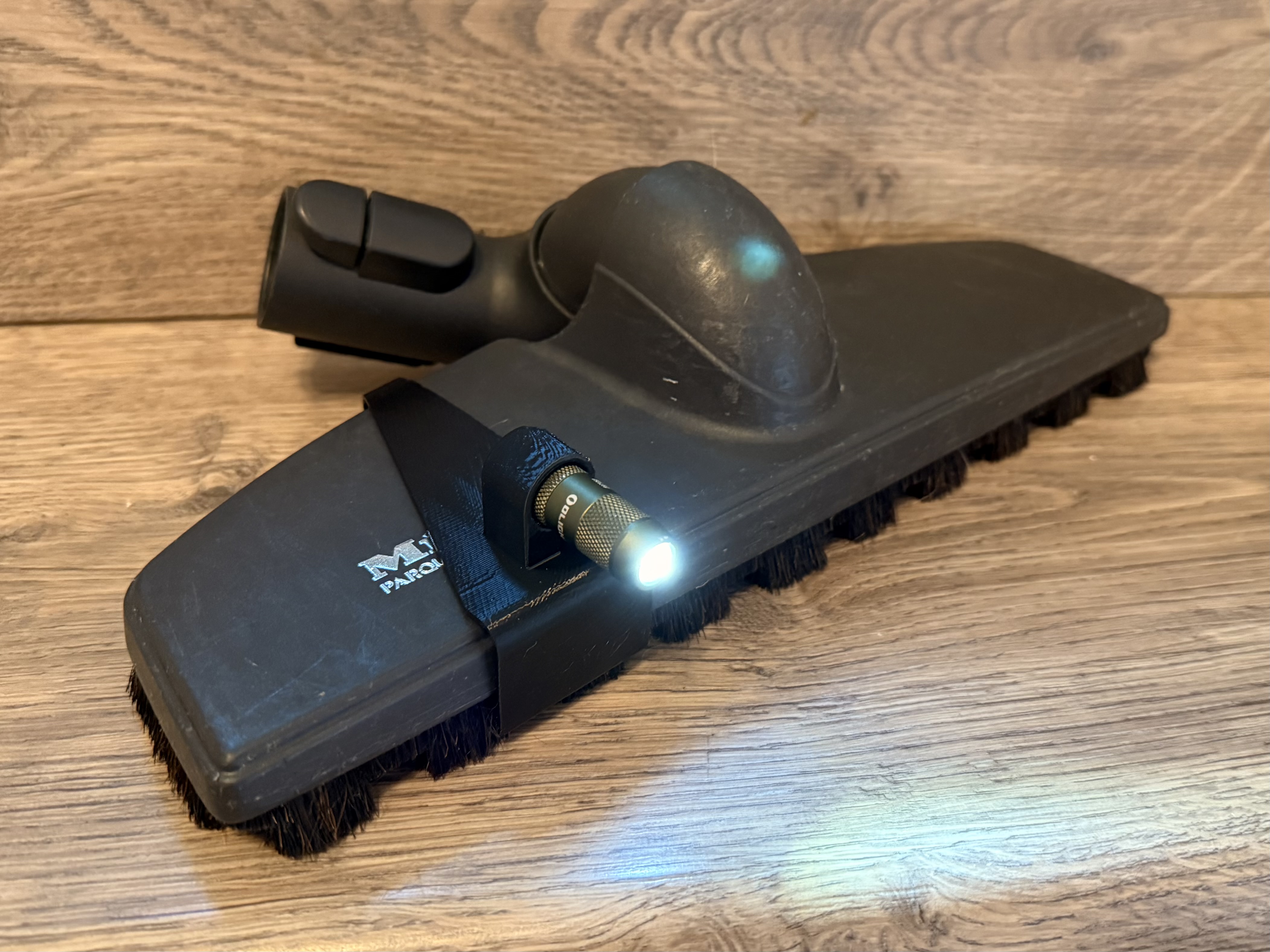 Olight Mini 2 attachment for Miele Blizzard CX1 vacuum floorhead