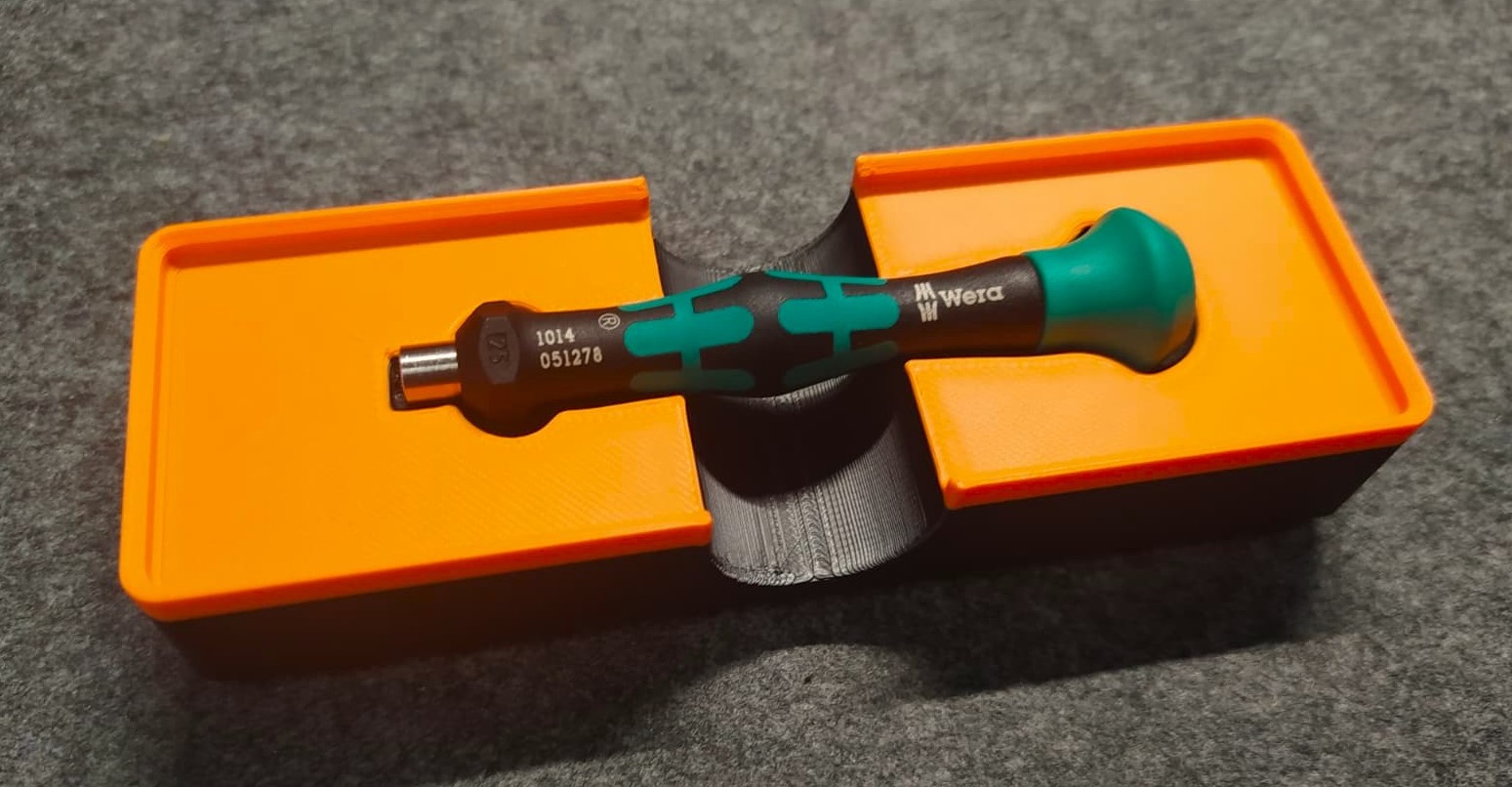 Gridfinity Wera Kraftform Micro 4mm Bitholder 1014