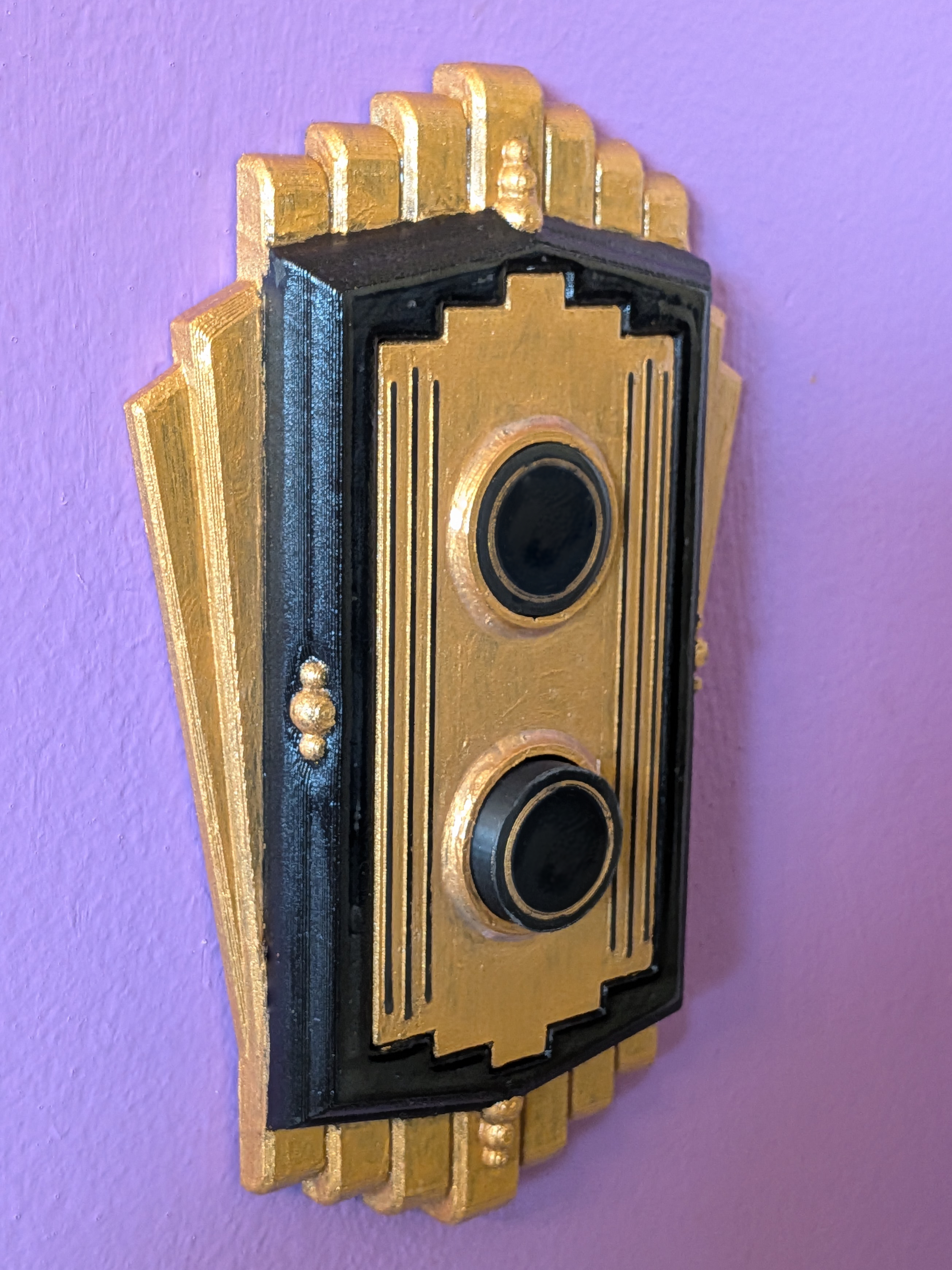 Authentic 1920s Push Button Light Switch Adaptor (Decora Fit)