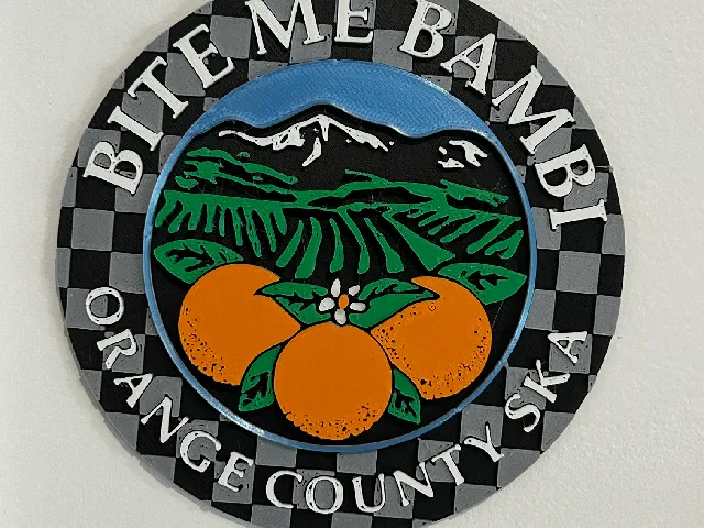 Bite Me Bambi - Orange County SKA band 3d logo