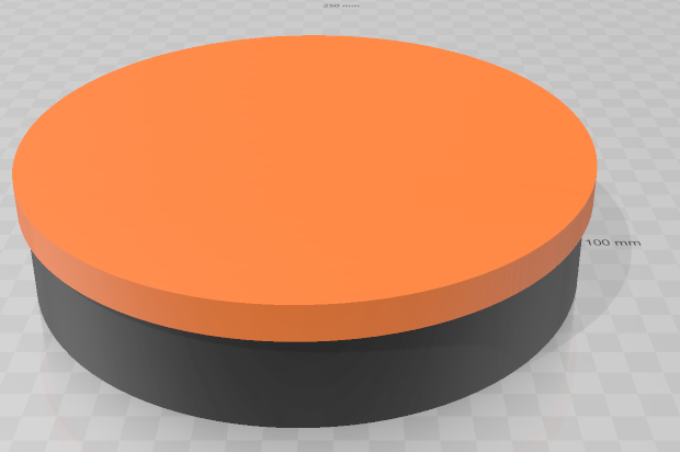 Circular box with lid