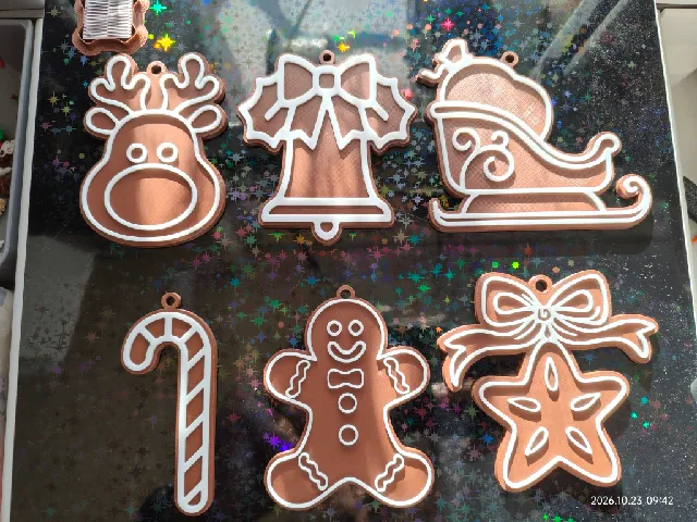 Gingerbread Christmas Ornaments – Festive Cookie Decoration Set