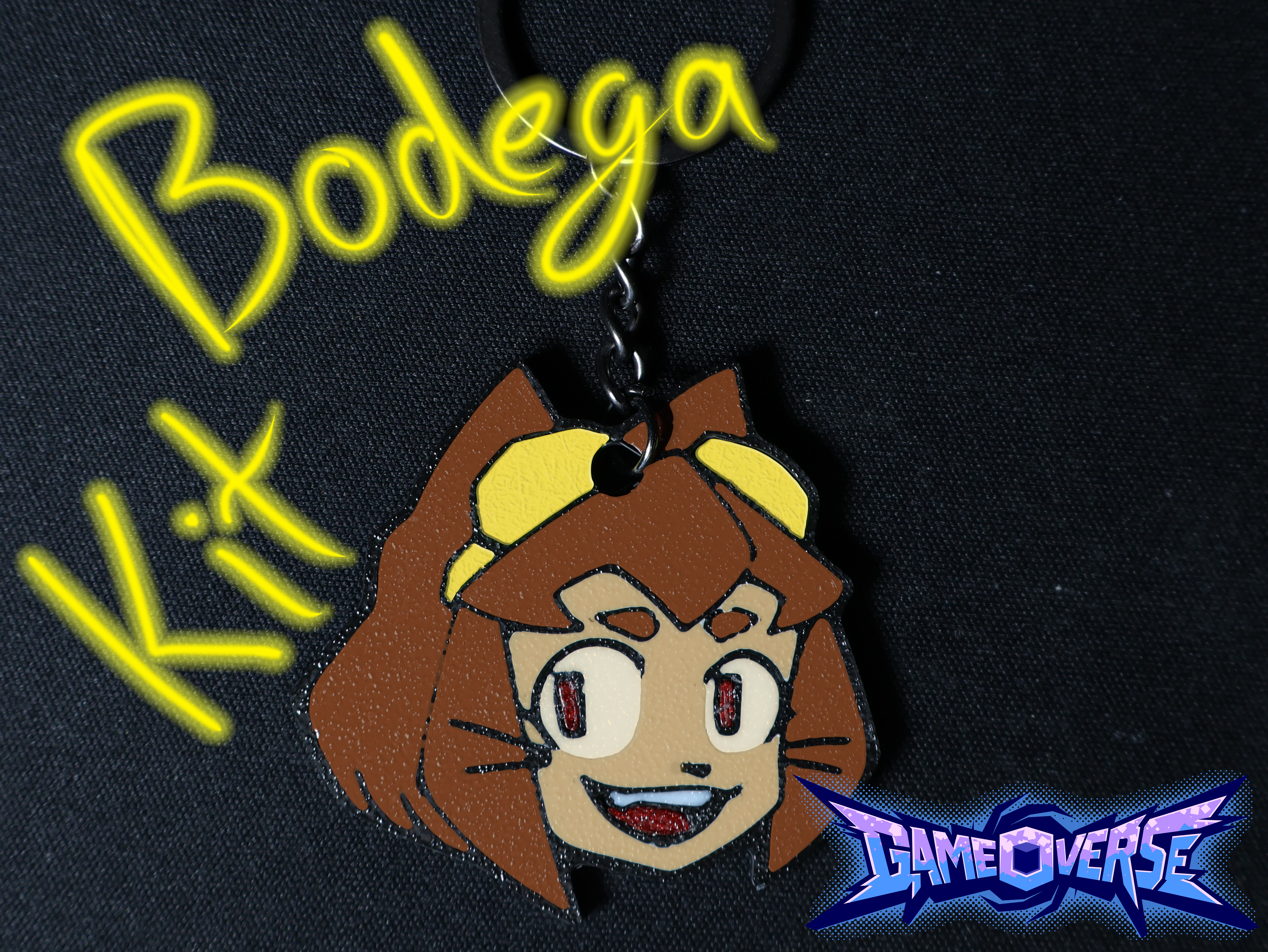 Kit Bodega Head Keychain GAMEOVERSE Glitch pin
