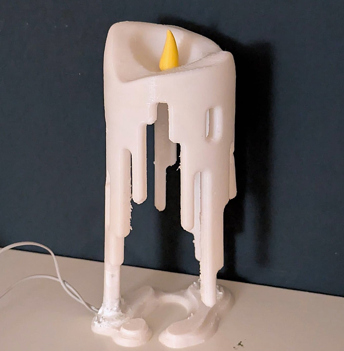 Dripping LED candle