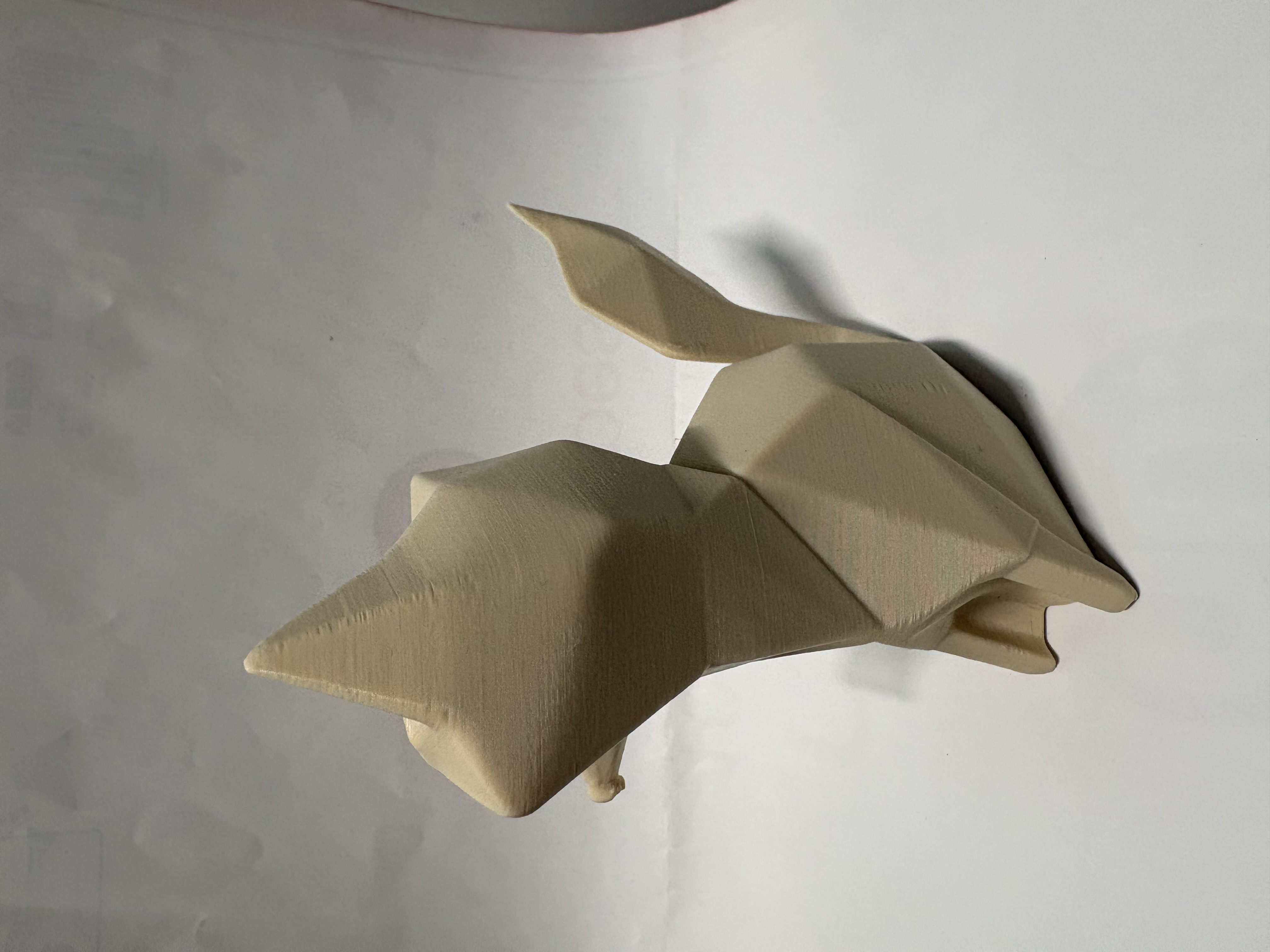 Miniatura 2 do modelo 3D Sitting Polygon Fox