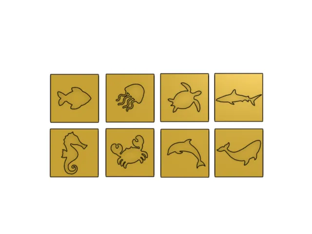 "Stamp Buddy" Interchangeable Stamper-Aquatic life