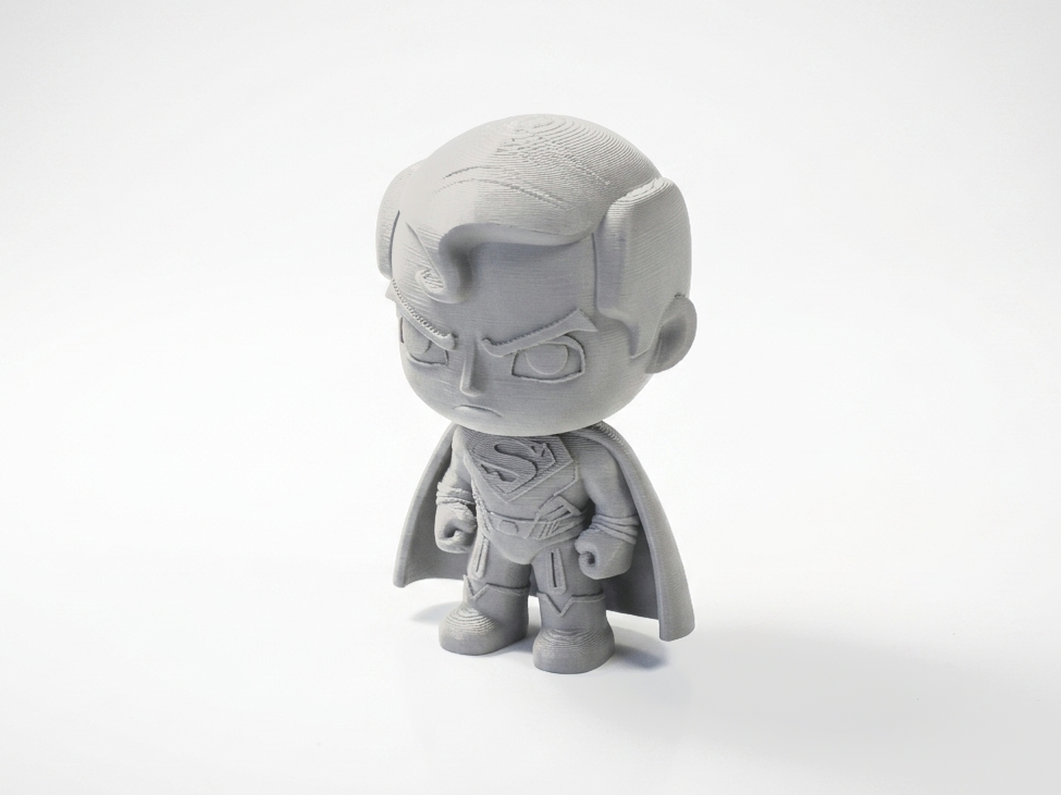 Chibi Superman Figurine Cute Hero 3D Printable