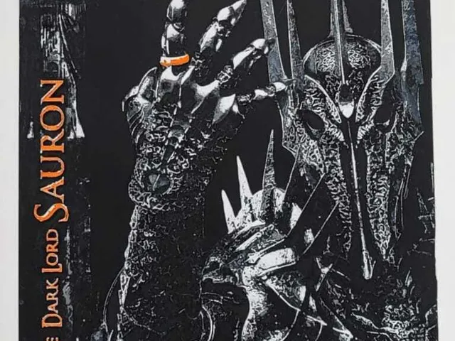 "Impresión 3D del Señor Oscuro Sauron – Arte de El Señor de los Anillos"