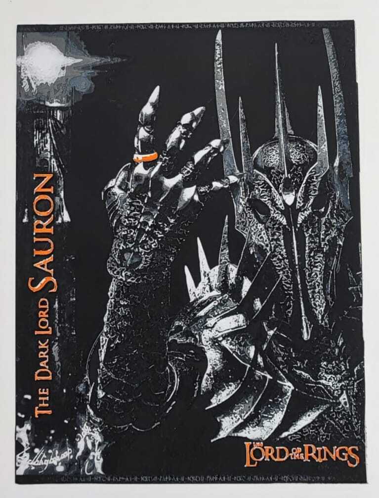 "Impresión 3D del Señor Oscuro Sauron – Arte de El Señor de los Anillos"