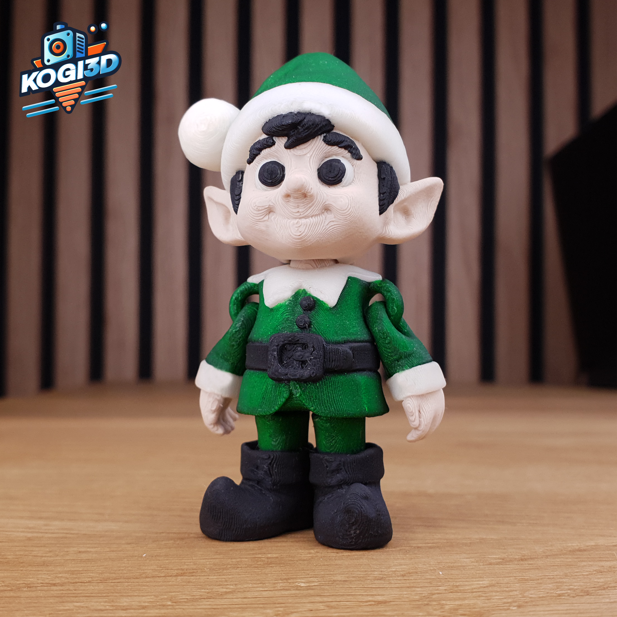 Print in Place Articulated Christmas Elf