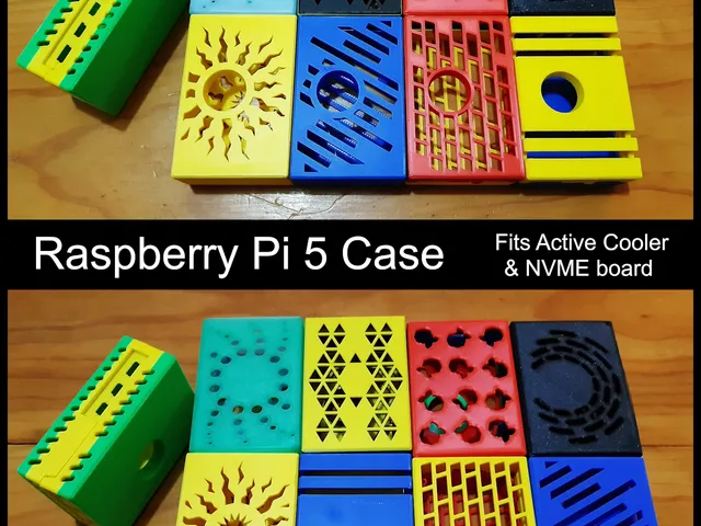 Raspberry Pi 5 Case - Fits Active Cooler & NVME board