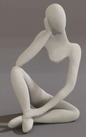 Beautiful sitting statue