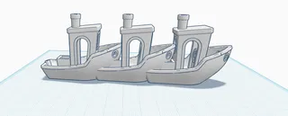 a benchy connected to a benchy connected to a benchy