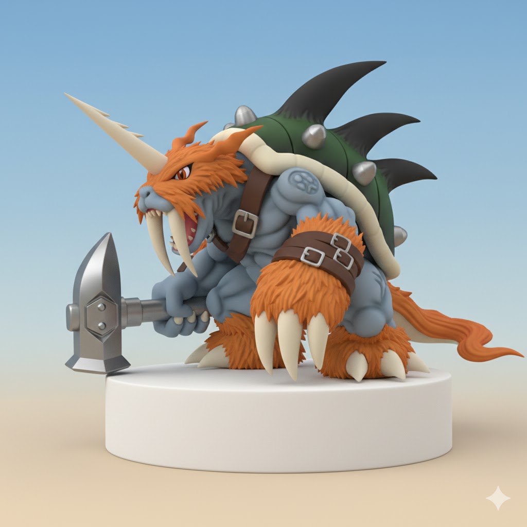 Zudomon Digimon Creature Model
