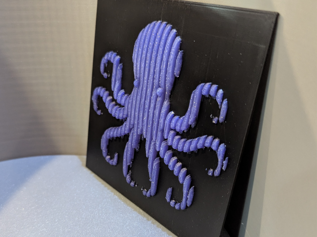 Octopus Layered Sculpture | Wall Art