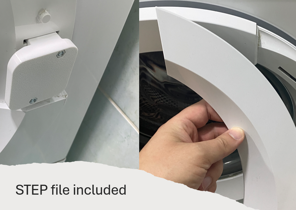 Gorenje SensoCare Washing Machine Door Handle – Functional Replacement 3D model