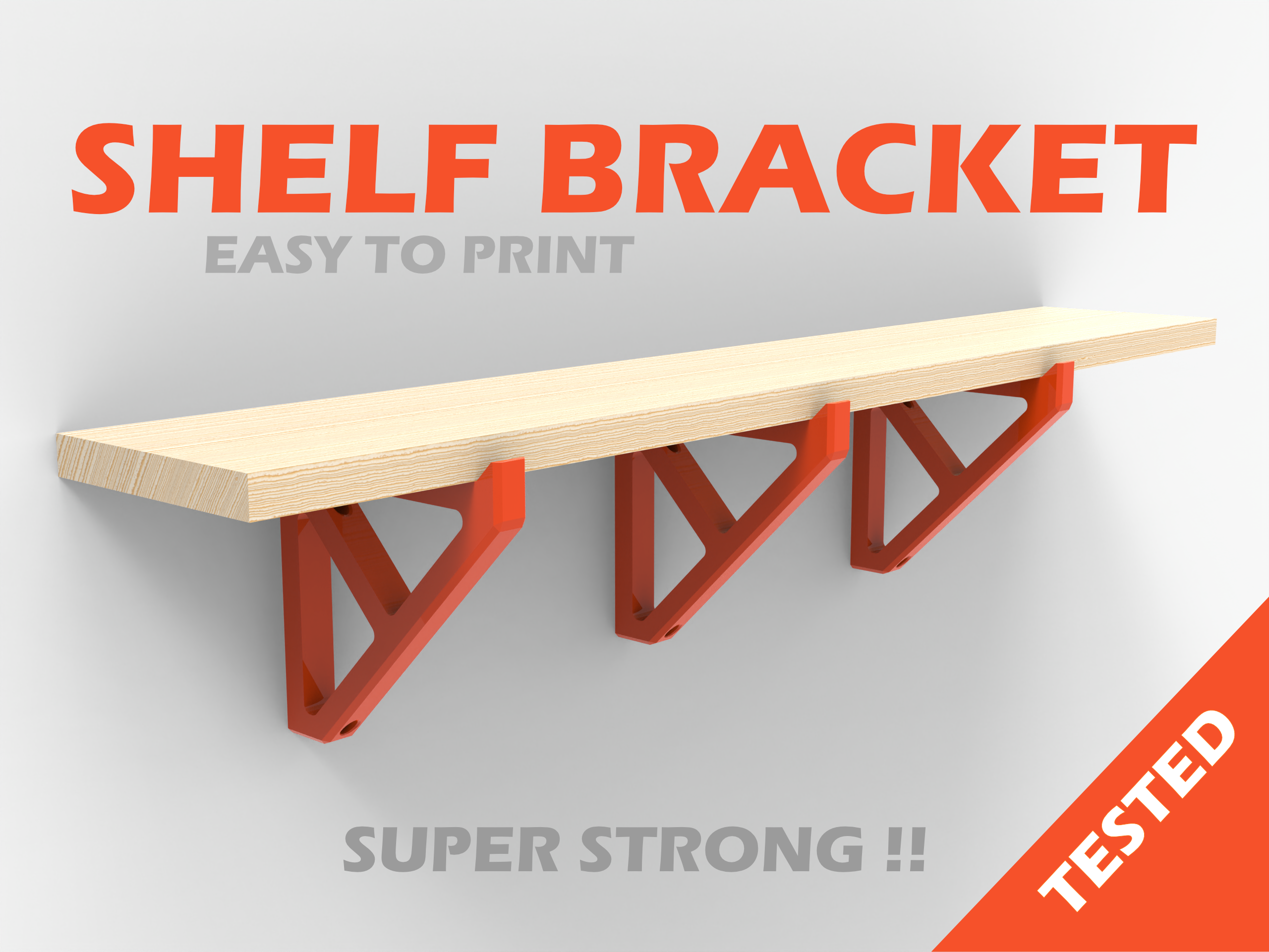 SHELF BRACKET - SHELF HOLDER - (Tested)