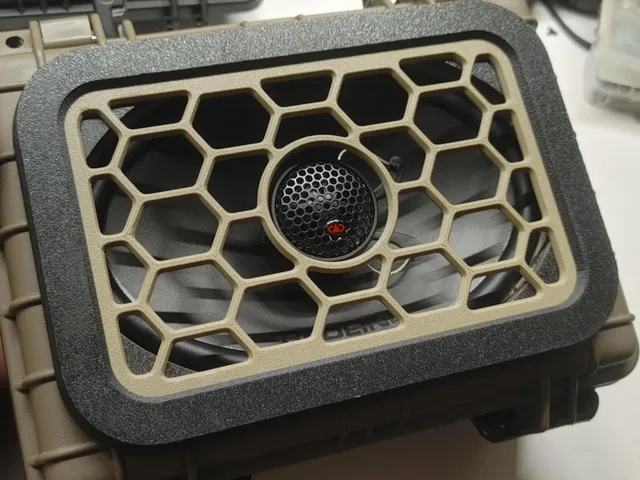 DD audio 5x7 grill assembly for Apache 1800 case