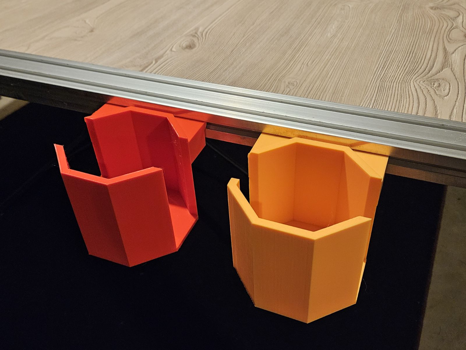 Cup Holder for Board Game Table - Roll-In T-Slot - No Supports