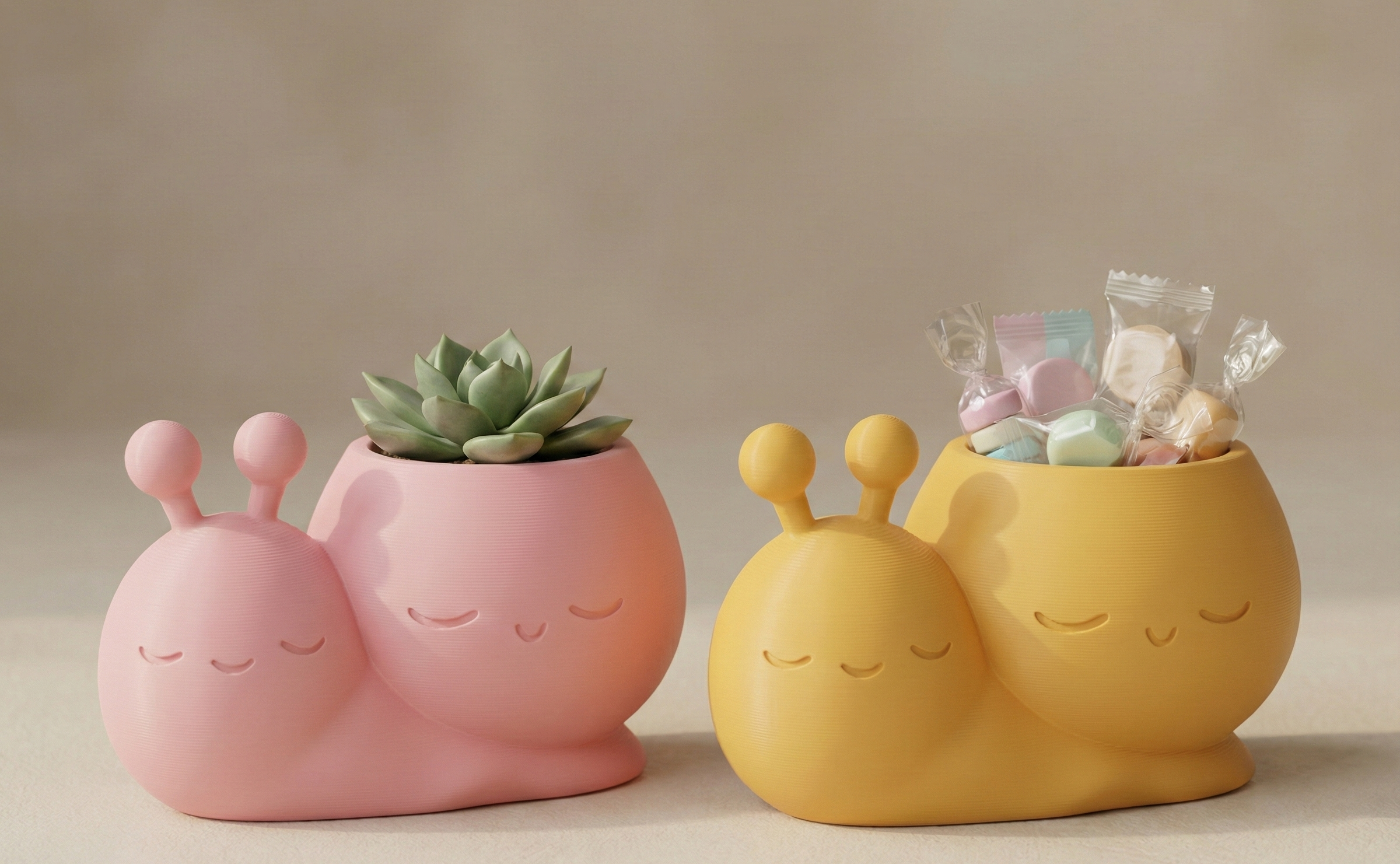 "Snailpal" Snail Pot - Cozy Desk Organizer