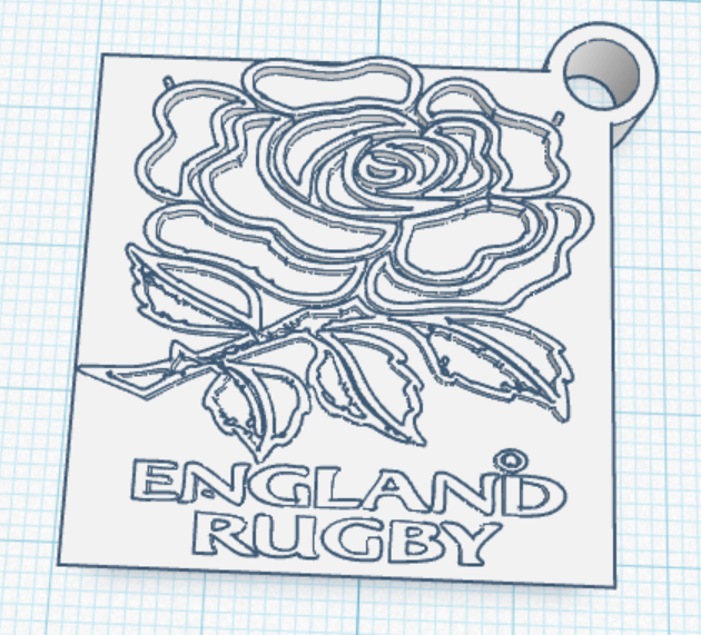 England rfc keychain