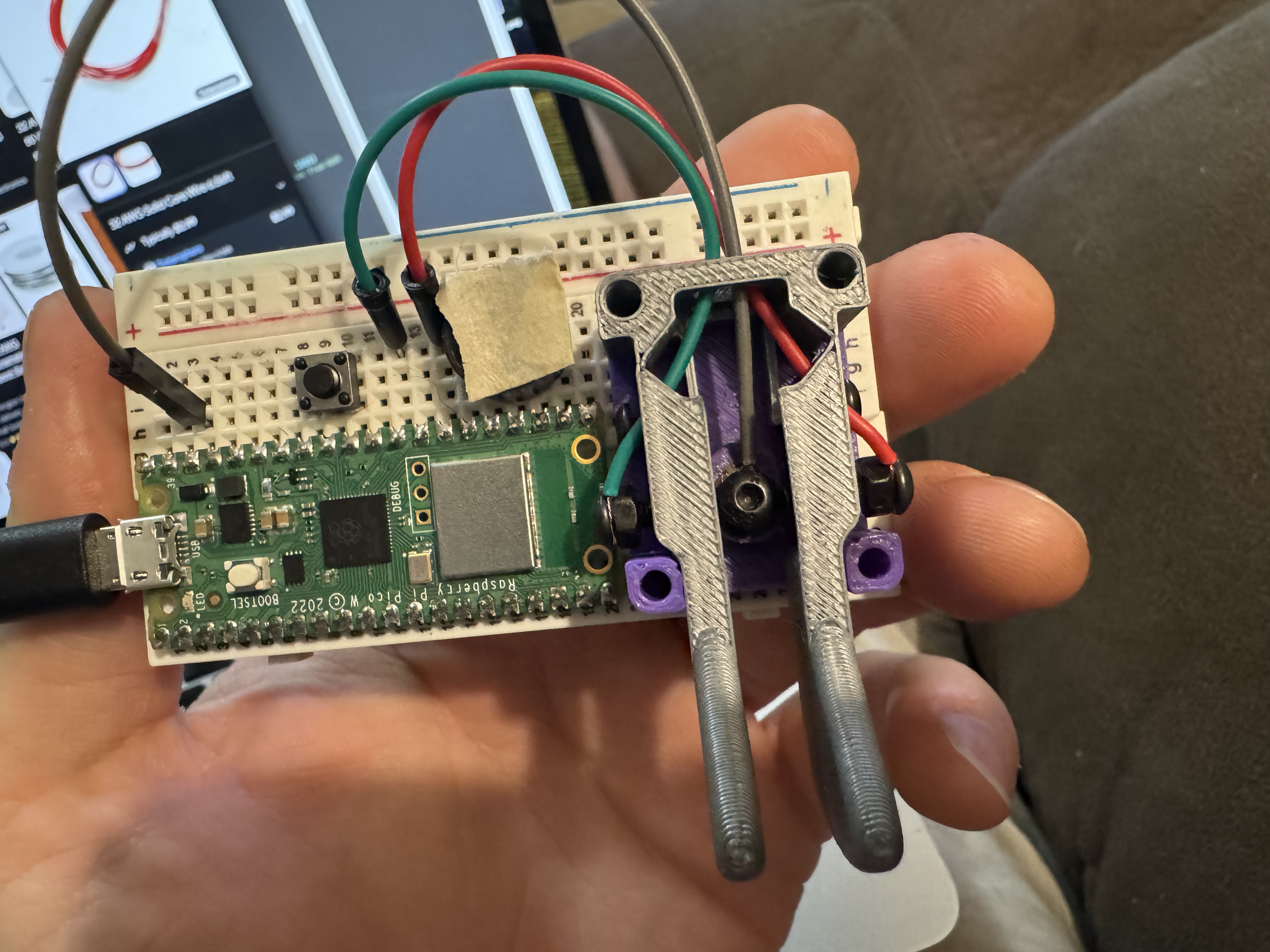 Miniatura 2 do modelo 3D Morse Code paddle/ CW Key (basic components)