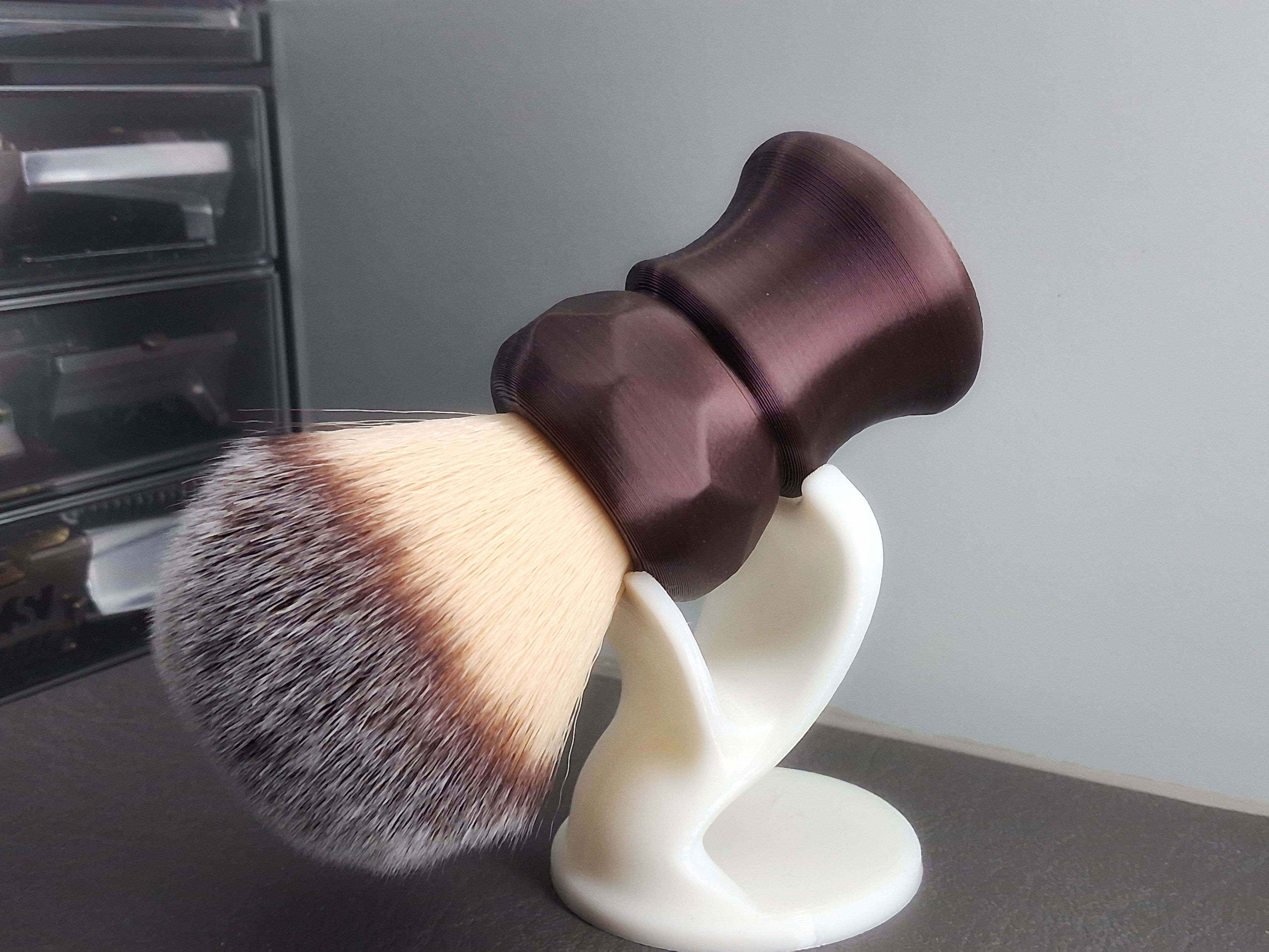 Faceted Shaving Brush Handle (for 26mm knot)