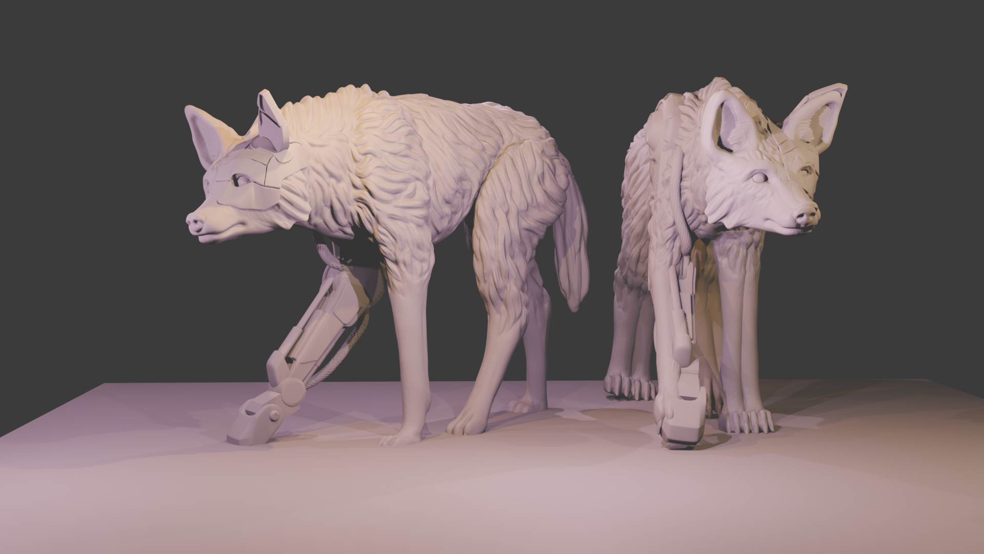 Cyborg Maned Wolf (Aguara Guazu ciborg)