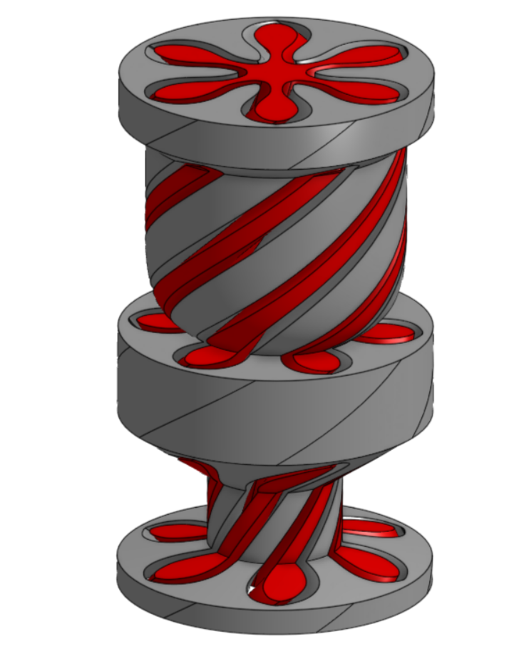 Disc Golf Basket Spiral Fidget