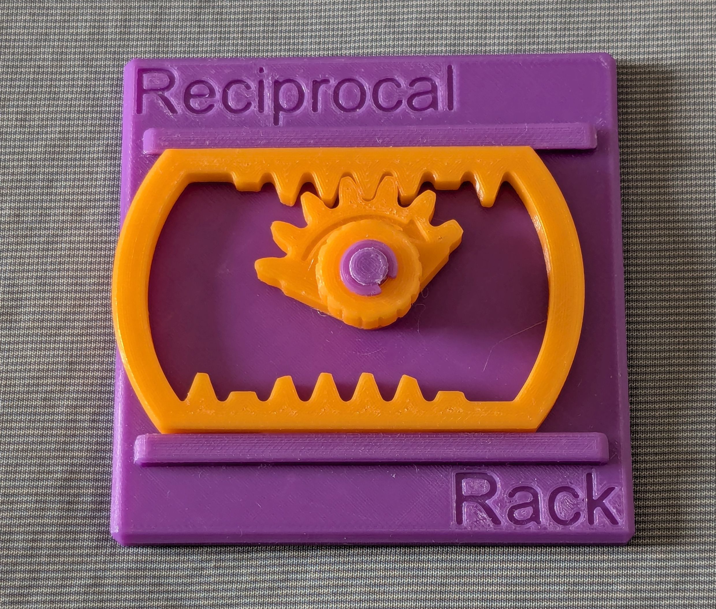 Educational Model of Reciprocal Rack