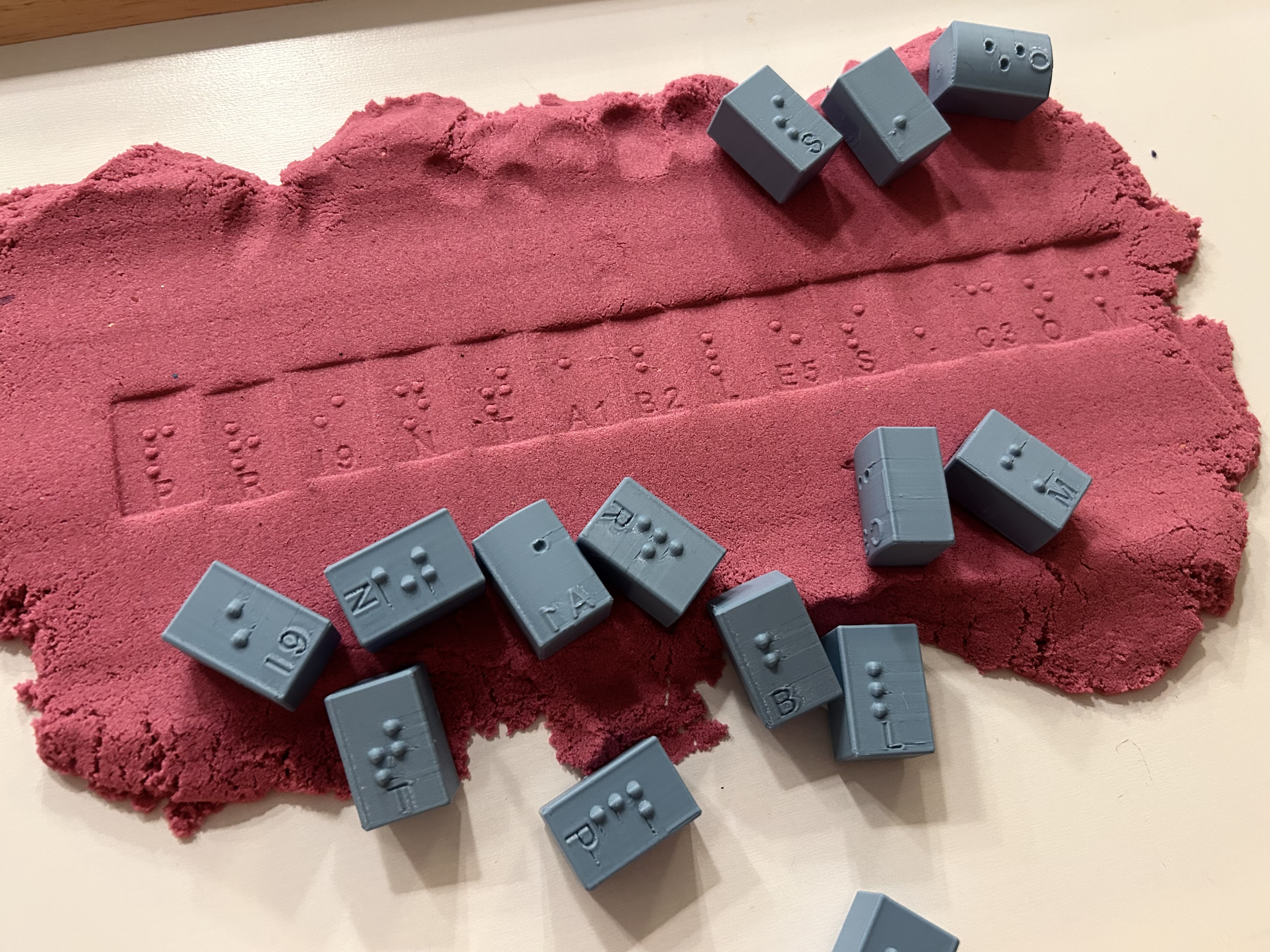 Braille Alphabet Learning Stamp Set