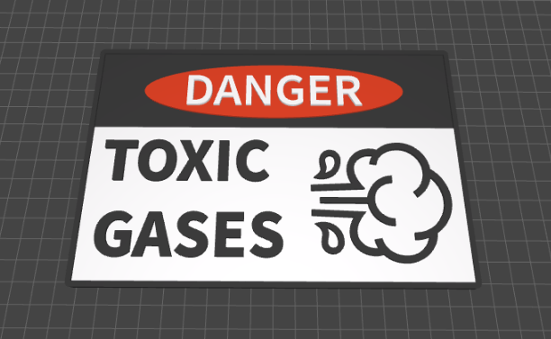 "Dangerous Gases" funny sign