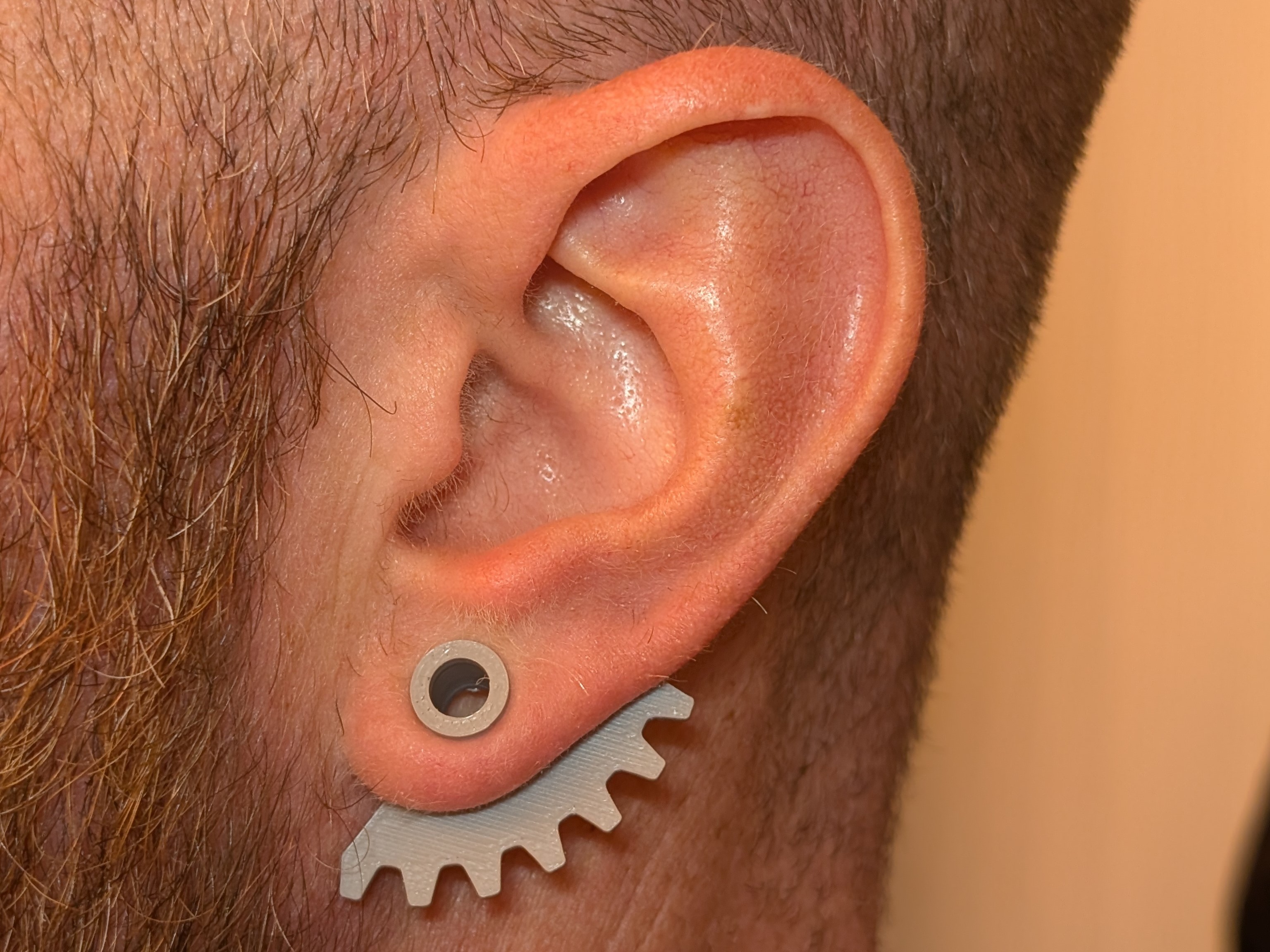 Earring Gauge Tunnel - Gear - 8mm