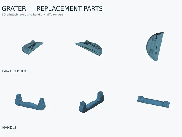 WIZMAN Style Sanding Block – 3D Printable Body & Handle