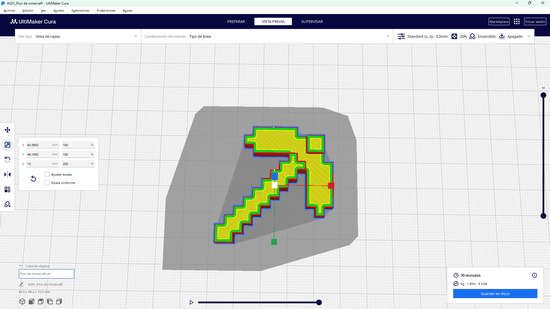 Pickaxe minecraft — miniatura 5