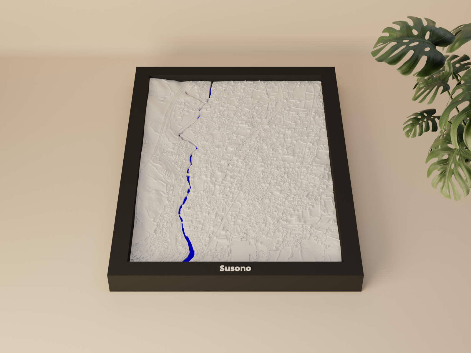 Susono, Japan - 3D Miniature