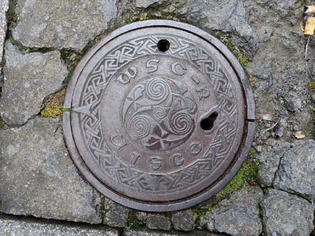 Replica of Irish water access lid
