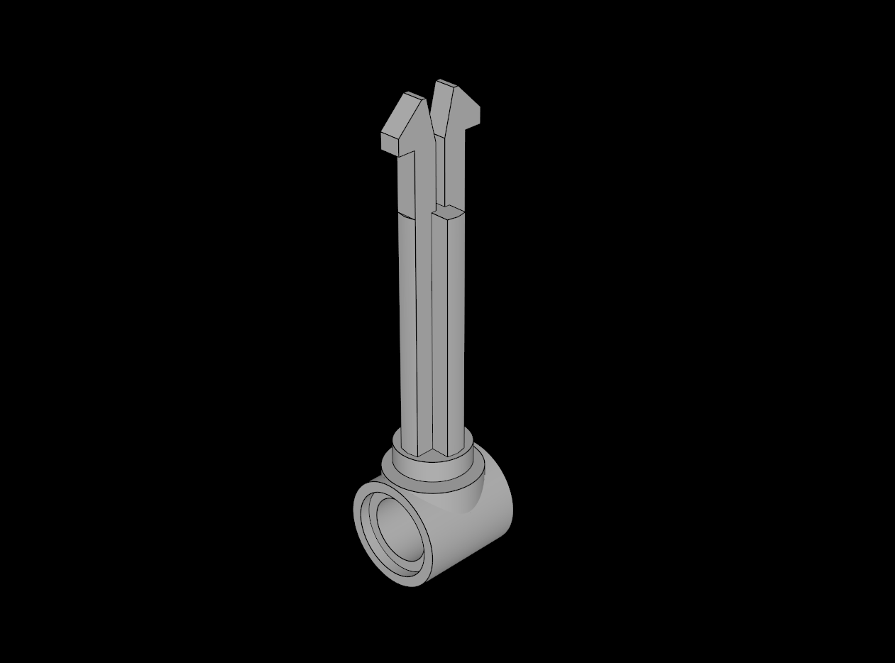 Lego Compatible (4254.dat) Technic Shock Absorber  6.5L Piston Rod