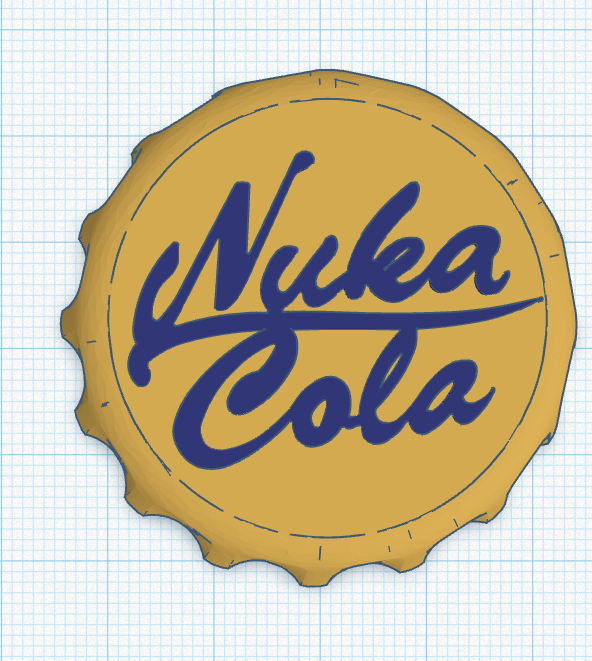 Nuka Cola Bottle Cap Earing/Keychain