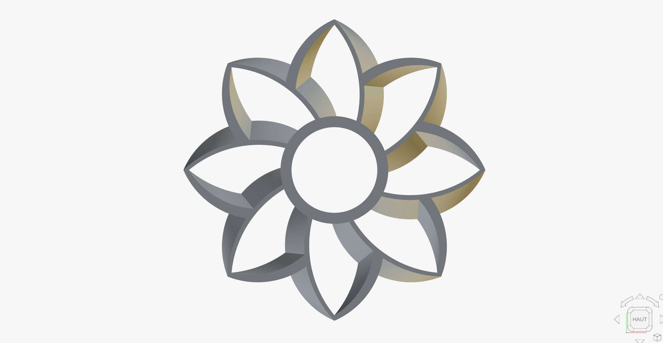 Toroidal "The Sun" fan - 8 blades