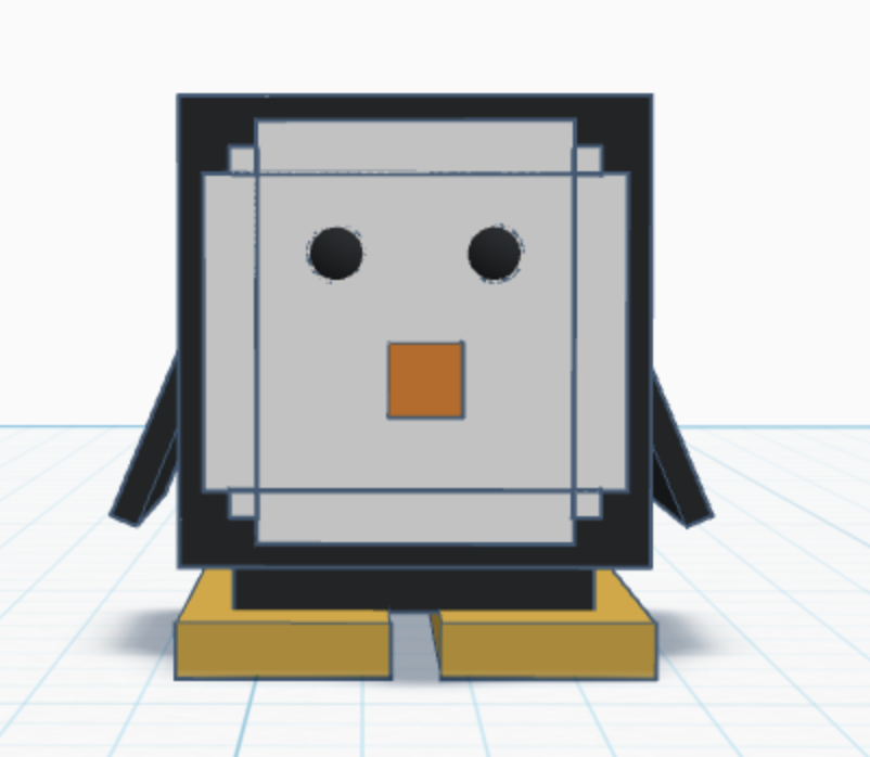 TacticalPenguinz Cubert the cube penguin