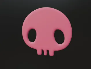 Kuromi Skull Hoodie Drawstring Beads