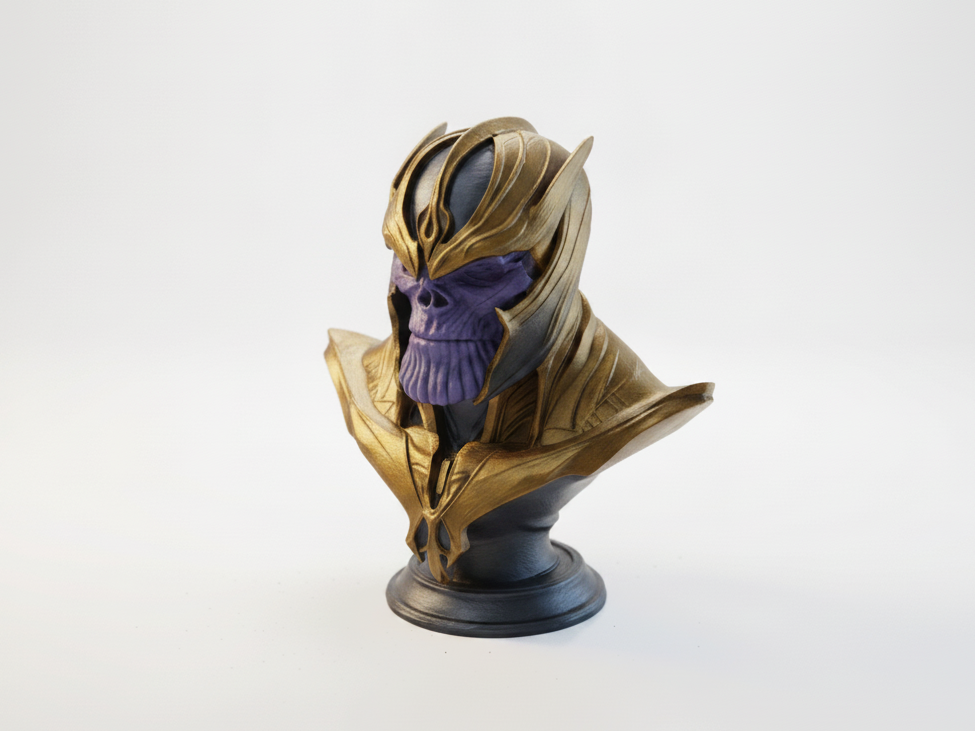 Thanos Bust Marvel Villain Sculpture 3D Printable