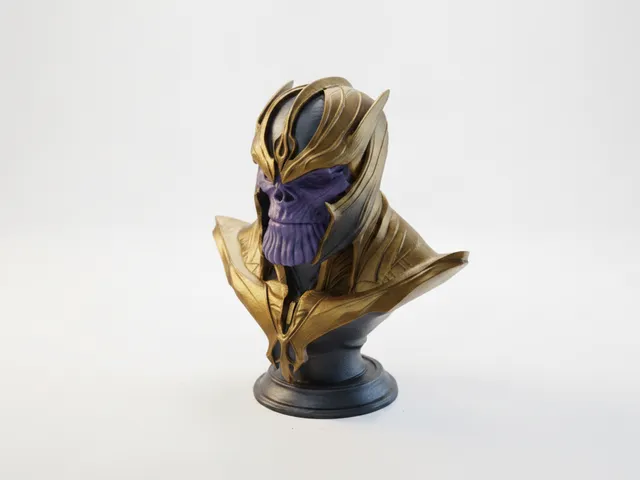 Thanos Bust Marvel Villain Sculpture 3D Printable