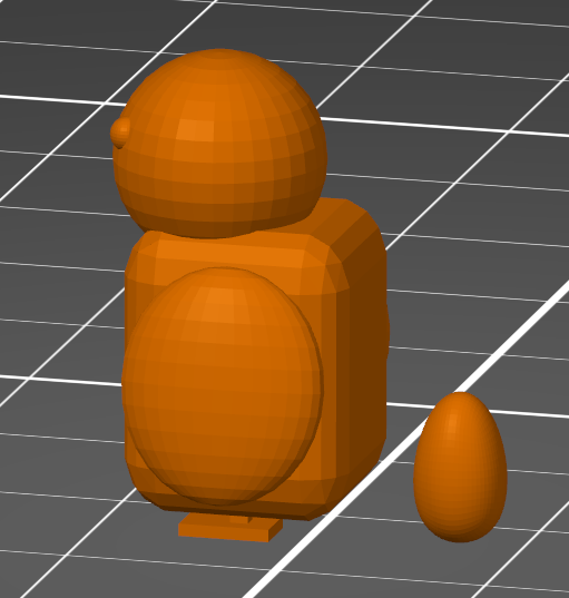 Penguin with egg