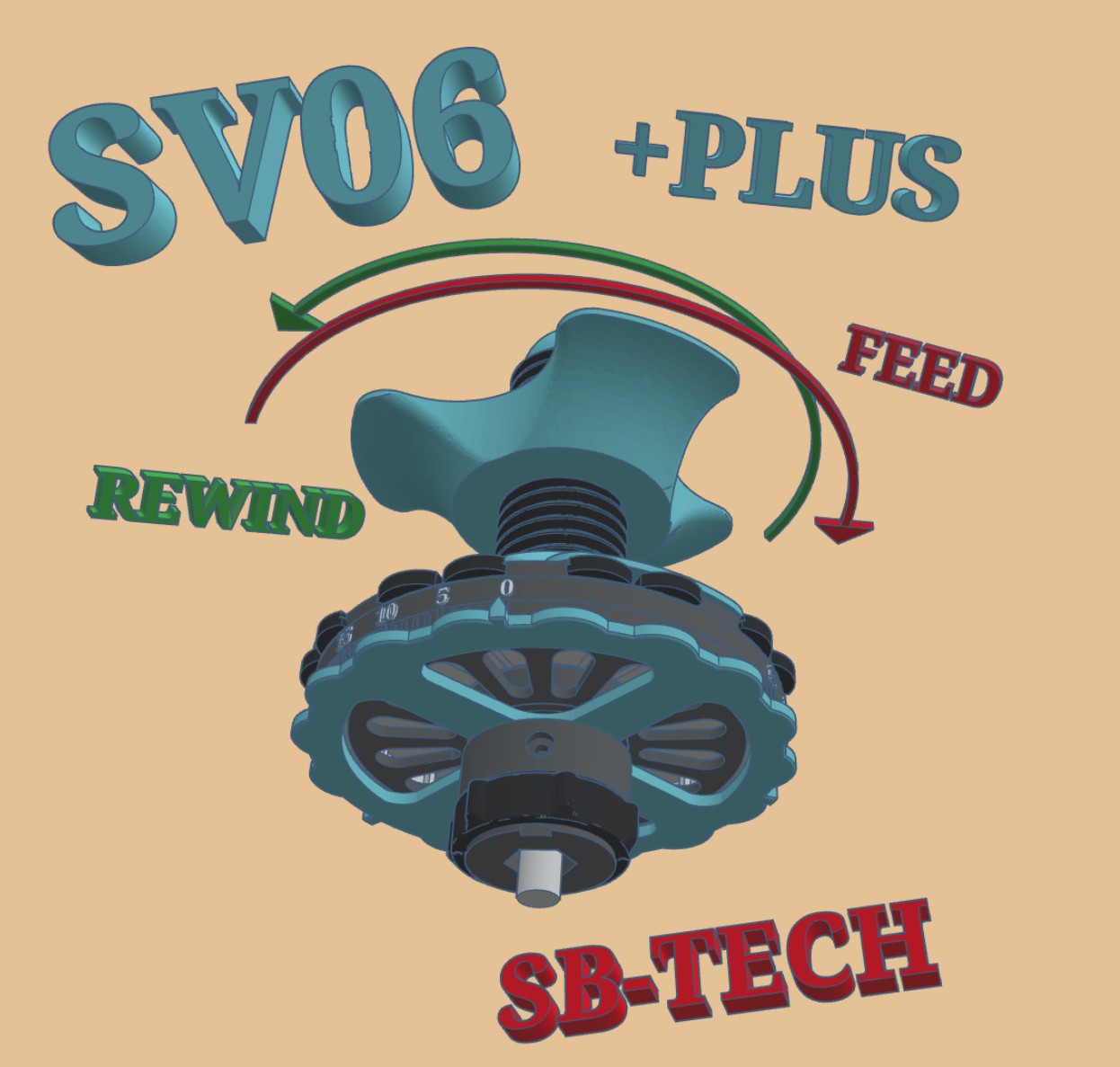 SV06 / SV06 Plus Spool rewinder and Mount , printed or metal coil spring