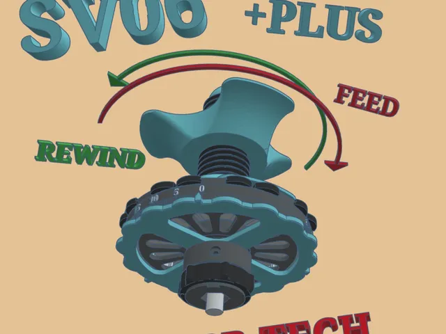 SV06 / SV06 Plus Spool rewinder and Mount , printed or metal coil spring