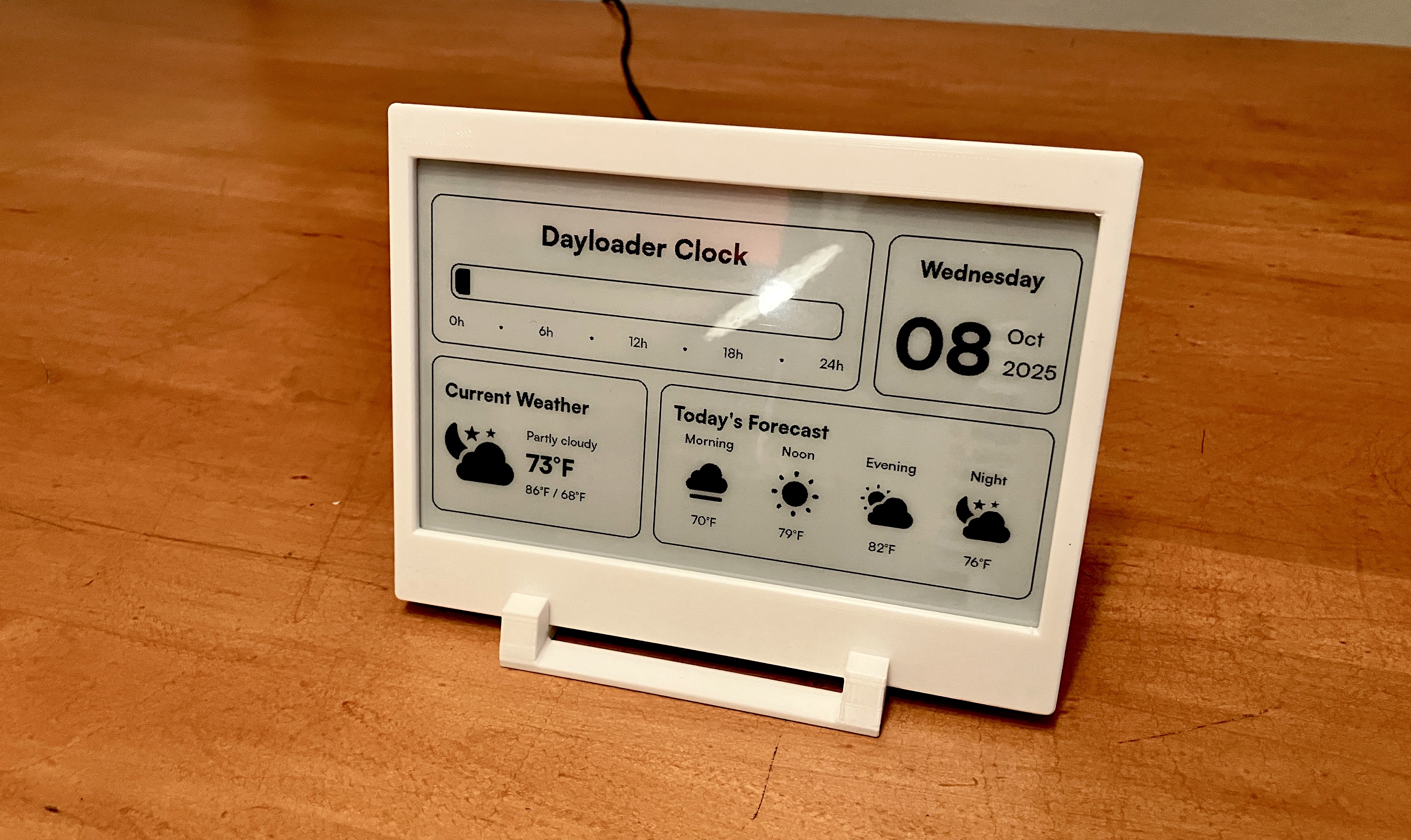 Minimal Waveshare 7.5 in E-Paper Display Frame